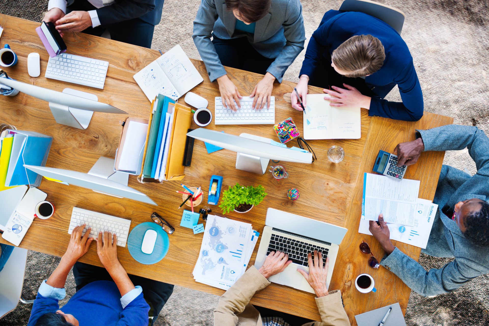 Business People Working Office Corporate Team Concept Business People Working Office Corporate Team Concept